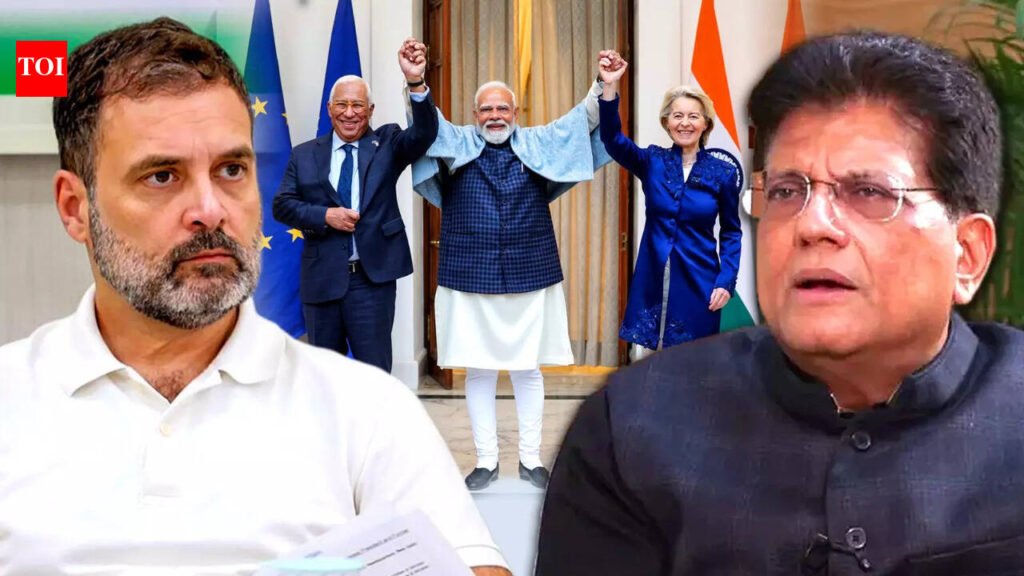 India-EU Commerce Pact Elevates International Function: Goyal India-EU Commerce Pact Elevates International Function: Goyal