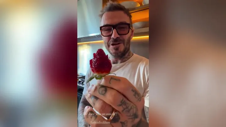 David Beckham Crafts Romantic Strawberries for Victoria’s Valentine’s Day David Beckham Crafts Romantic Strawberries for Victoria’s Valentine’s Day