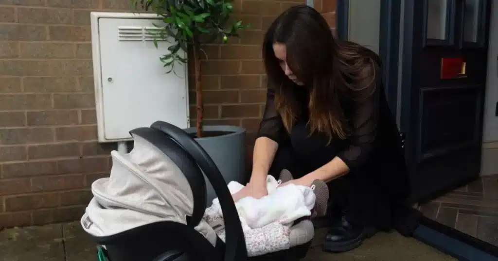 Coronation Road: Carla and Lisa Surprised by Child Connie Arrival