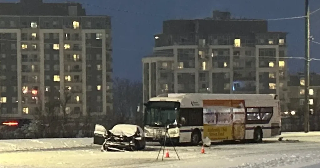 Automotive-Bus Crash Closes Georgian Drive Close to Faculty in North Barrie
