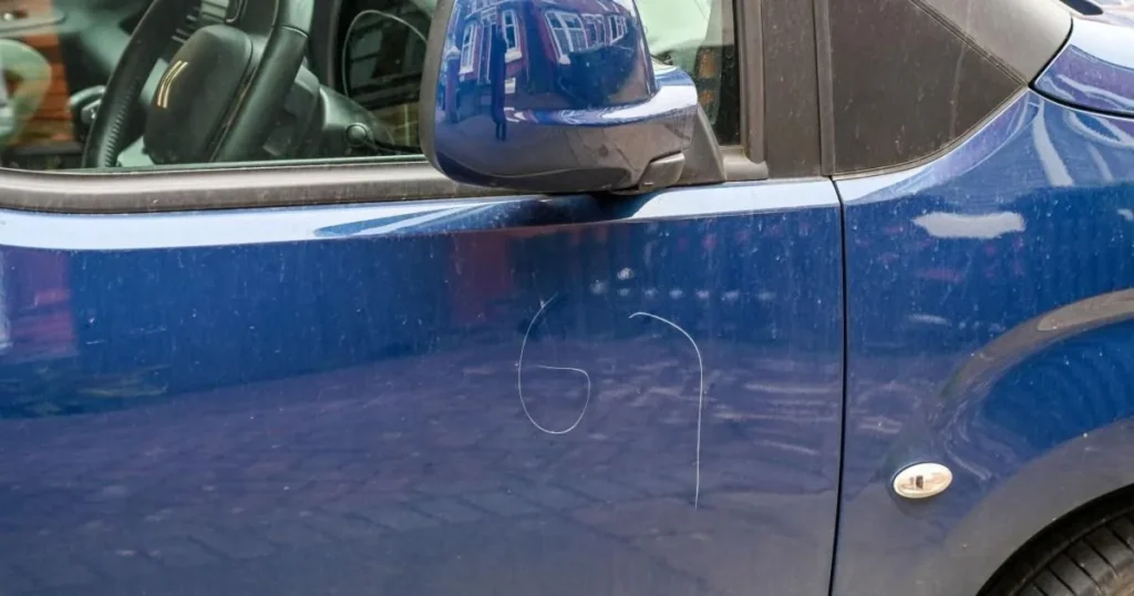 Schoolkids Scratch ’67’ on Worcester Automobiles in Viral Craze