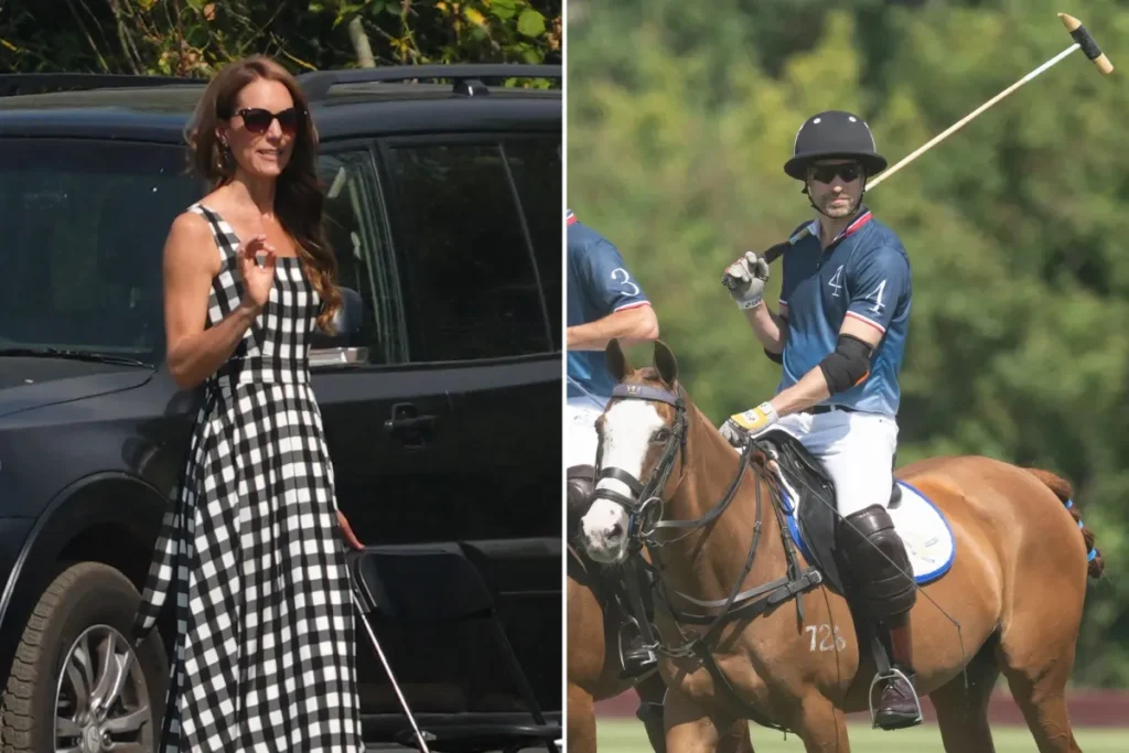 Princess Kate Attends Charity Polo Match in Elegant Summer time Costume