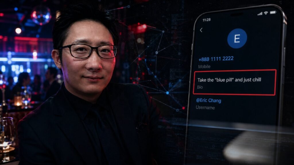 “Take the Blue Tablet and Simply Chill”: Eric Chang’s Telegram Bio Sparks Recent Questions as ,000 Reward Supplied