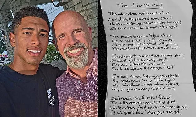 England World Cup Driver’s Poem Praised by Jude Bellingham England World Cup Driver’s Poem Praised by Jude Bellingham