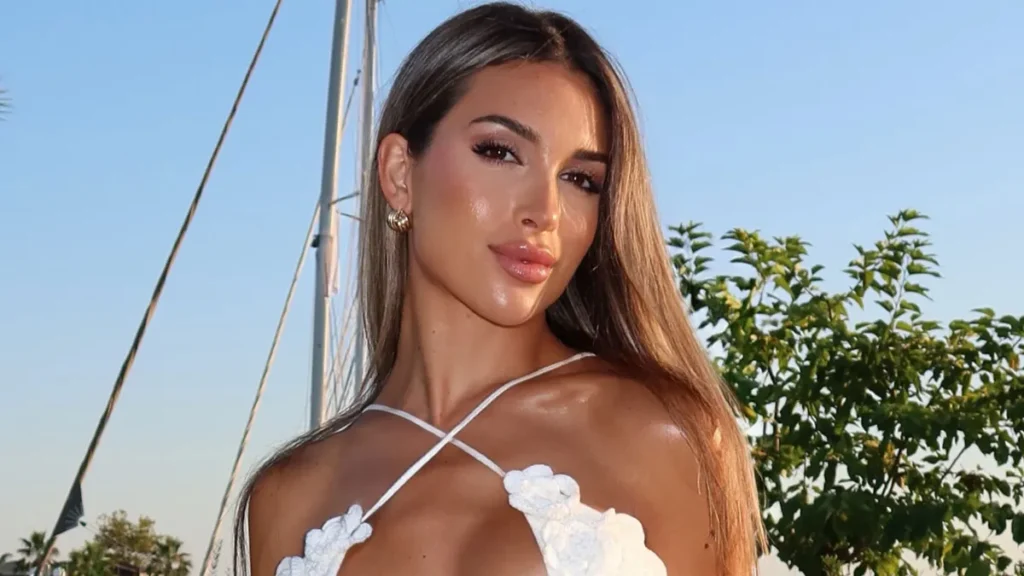 Agustina Gandolfo Wows in White Gown Throughout Greek Getaway