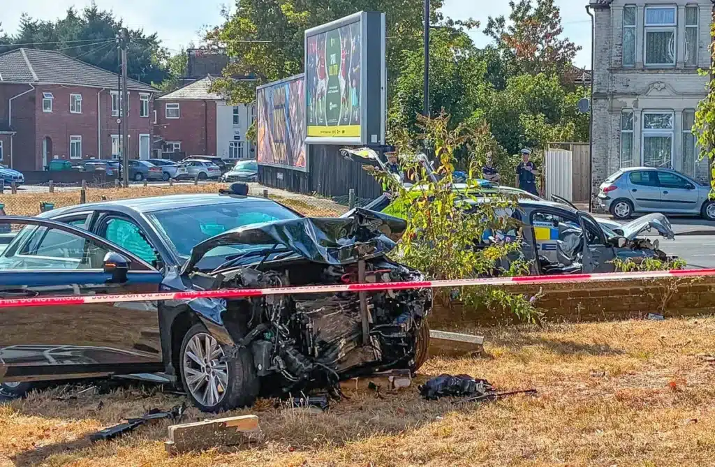 Fallacious-Means Driver Injured After Police Chase Crash in Southampton