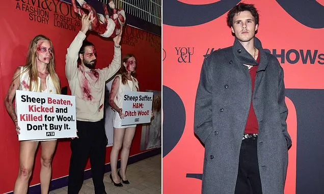 PETA Protest Disrupts H&M Trend Present at London Trend Week PETA Protest Disrupts H&M Trend Present at London Trend Week