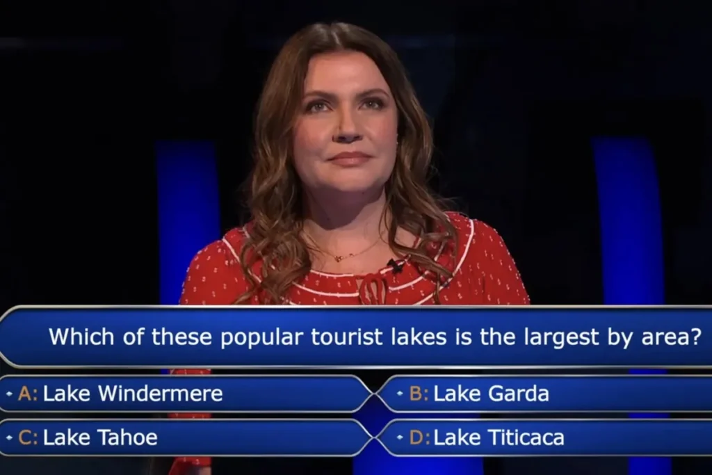 Millionaire Contestant Stumps on Vacationer Lake Query